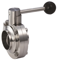 Picture of ANIX Sanitary Butterfly Valve - Butt Weld End / Pull Handle