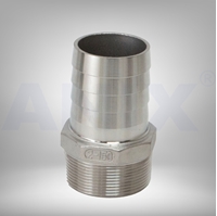 Picture of Stainless Steel Hose Tail Barb Nipple CL150 Threaded NPT