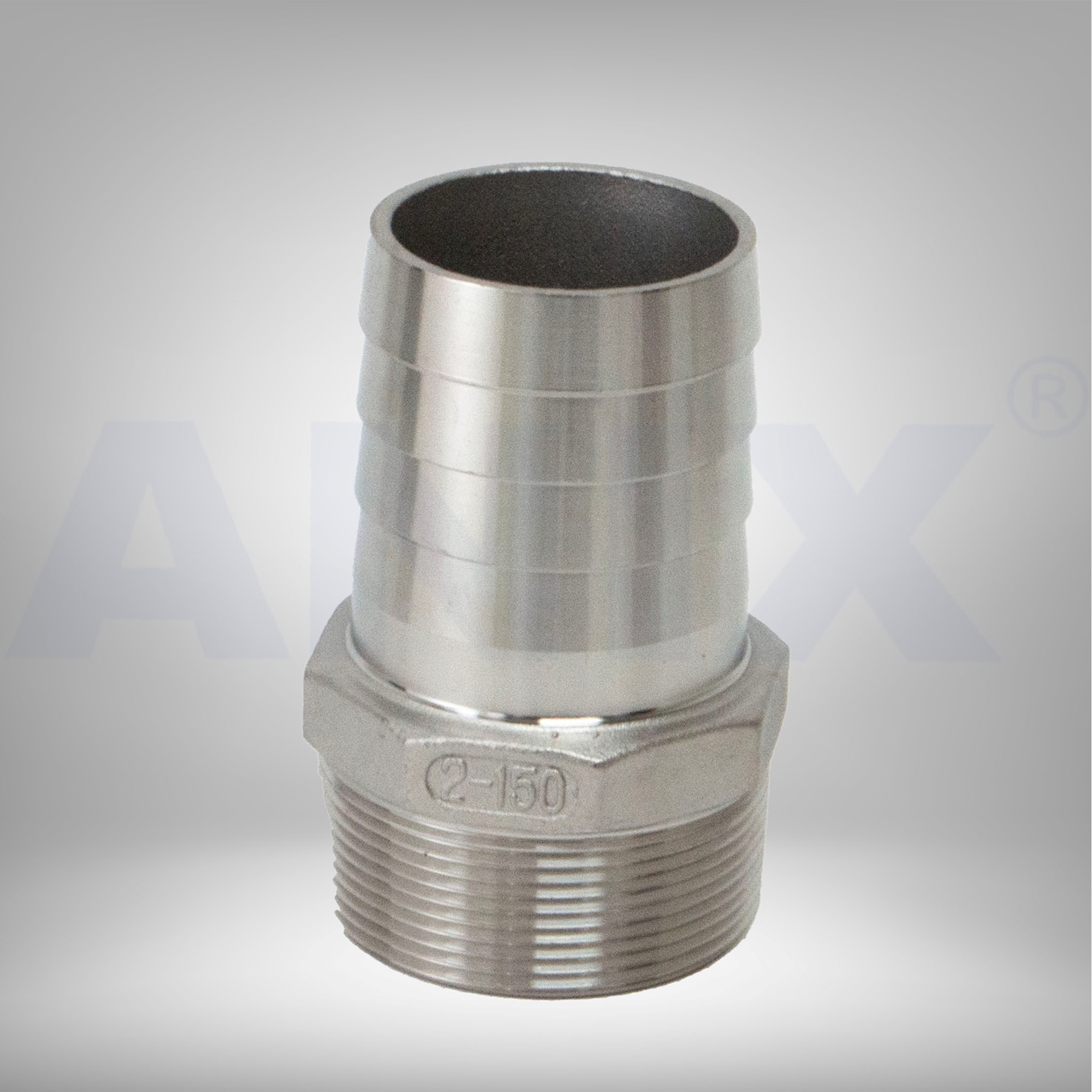 Picture of Stainless Steel Hose Tail Barb Nipple CL150 Threaded NPT