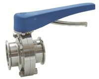 Picture of ANIX Sanitary Butterfly Valve - Clamp End / Trigger Handle